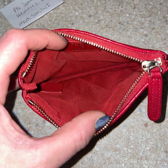 ♥️traded♥️Chanel Quilted Caviar Small Cosmetic Case Red - Picture 13 of 15